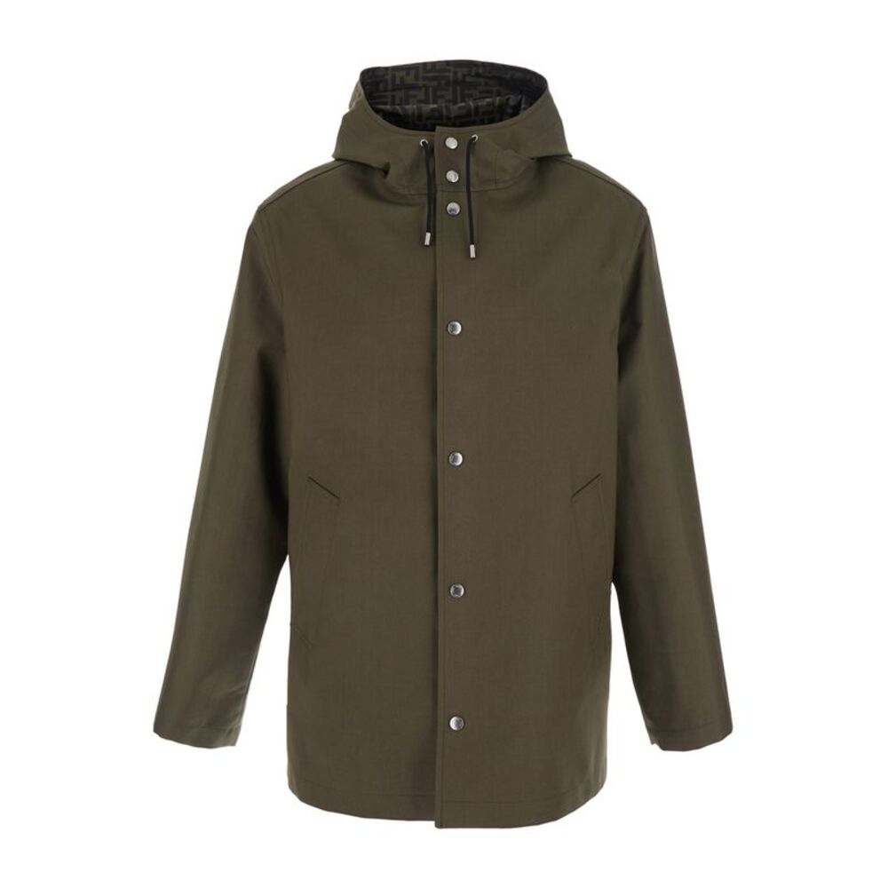 Fendi Men Cotone Accoppiato Con Ff Jacquard Dentro